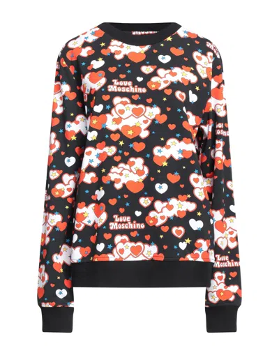 Love Moschino Sweatshirts In Black