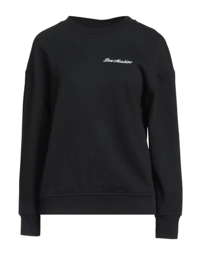 Love Moschino Sweatshirts In Black