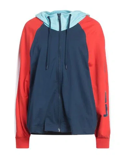 Love Moschino Woman Sweatshirt Blue Size L Cotton