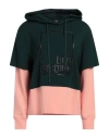Love Moschino Woman Sweatshirt Green Size 6 Cotton, Modal, Elastane In Green