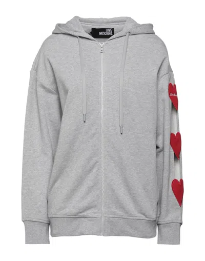 Love Moschino Sweatshirts In Grey