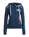 Love Moschino Woman Sweatshirt Navy Size 6 Cotton, Elastane In Multi