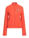 Love Moschino Woman Sweatshirt Orange Size 10 Cotton In Orange