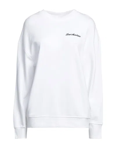 Love Moschino Sweatshirts In White