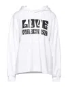 Love Moschino Woman Sweatshirt White Size 4 Cotton, Elastane In White