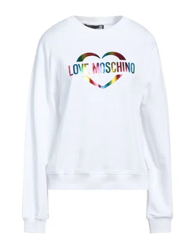 Love Moschino Sweatshirts In White