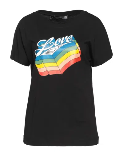 Love Moschino T-shirts In Black