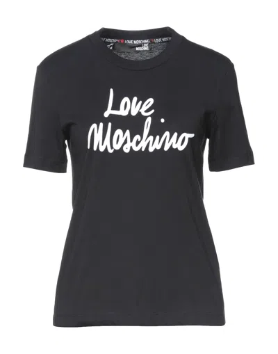 Love Moschino T-shirts In Black