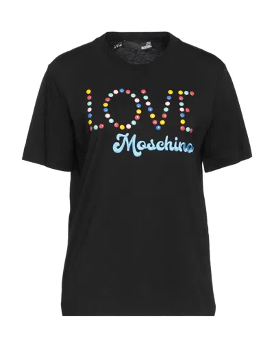 Love Moschino T-shirts In Black
