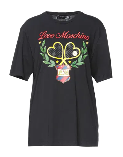 Love Moschino T-shirts In Black