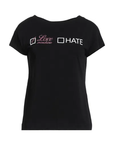 Love Moschino T-shirts In Black