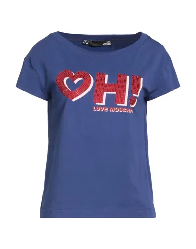 Love Moschino T-shirts In Blue