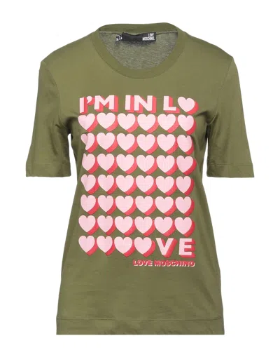 Love Moschino T-shirts In Green