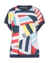 Love Moschino Woman T-shirt Navy Size 12 Cotton In Navy