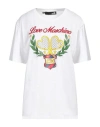 Love Moschino Woman T-shirt White Size 8 Cotton, Elastane In White