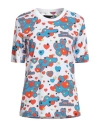 Love Moschino Woman T-shirt White Size 8 Cotton, Elastane