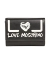 Love Moschino Woman Wallet Black Size - Polyurethane In Black