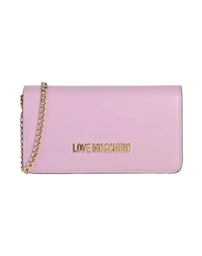 Love Moschino Woman Wallet Pink Size - Polyurethane