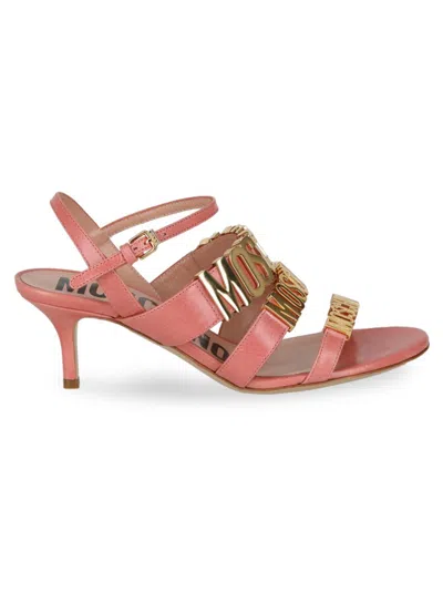 Love Moschino Women's 50mm Degradé Logo Kitten-heel Sandals