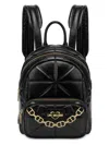 Love Moschino Zaino In Pelle Sintetica Trapuntata Con Catena In Black