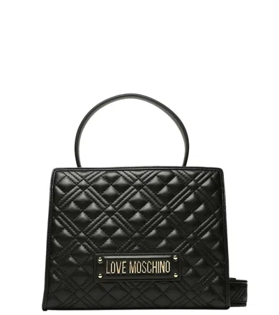 Love Moschino Women Black Logo Small Satchel