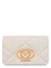 Love Moschino Women's Chain Cloutch In White