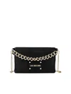Love Moschino Women's Logo Plaque Crossbody Bag In Black