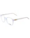 Love Moschino Women's Mol523 49mm Optical Frames In White