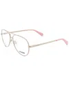Love Moschino Women's Mol531 56mm Optical Frames In Gold