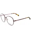 Love Moschino Women's Mol532 52mm Optical Frames In Red