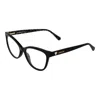 Love Moschino Black Women Optical Frames In Black