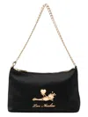 Love Moschino Plaque-detail Tote Bag In Black