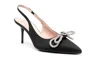 Love Moschino Woman Pumps Black Size 7 Textile Fibers In Black