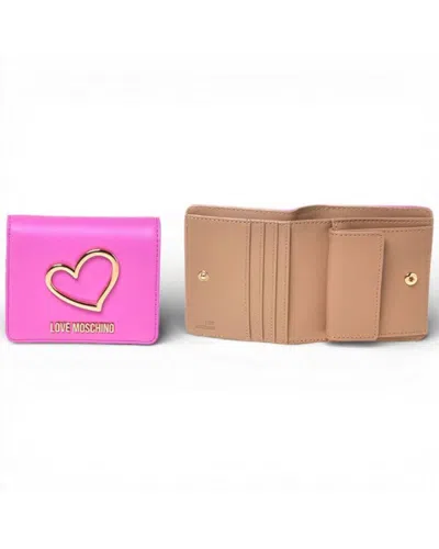 Love Moschino Women's Wallet Fuxia In Synthetic In Purple