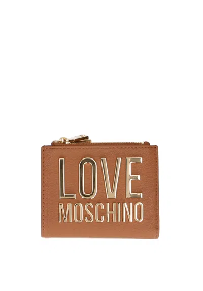 Love Moschino Women's Wallets  Jc5642pp1hli-0201 Beige In Brown