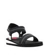 Love Moschino Logo Open-toe Sandals In Black