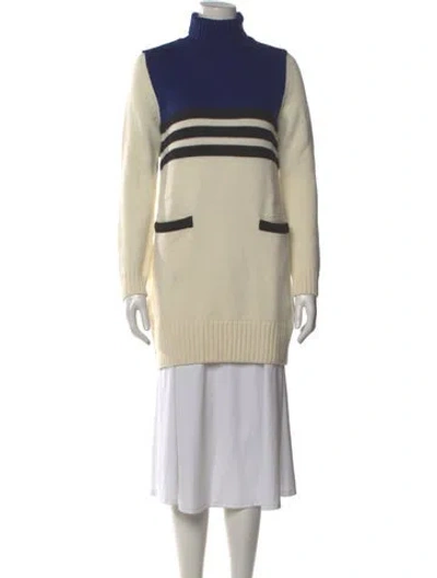 Pre-owned Love Moschino Wool Mini Dress In Neutral