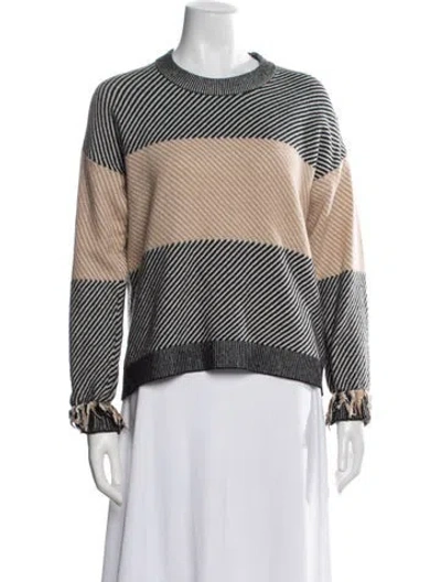 Pre-owned Love Moschino Wool Striped Sweater In Multicolor