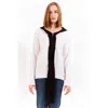 Love Moschino Chic White Wool Sweater With Signature Logo In White