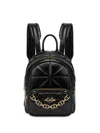Love Moschino Zaino In Pelle Sintetica Trapuntata Con Catena In Nero