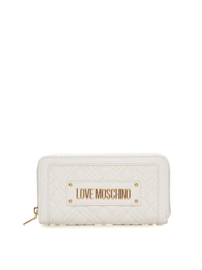 Love Moschino Zip Around Wallet In White