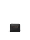 Love Moschino Zip Around Wallet With Logo In Black