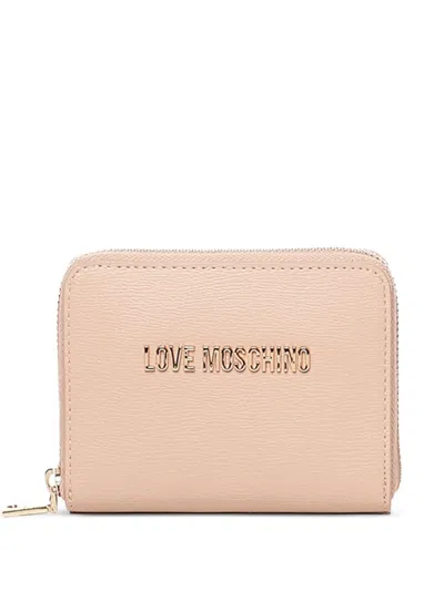 Love Moschino Zip-closure Logo-detail Wallet In Pink