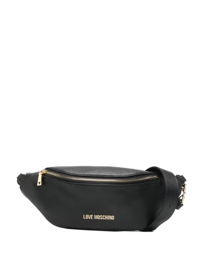 Love Moschino Zipped Belt Bag In Black