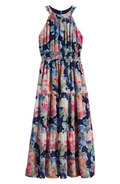 Love, Nickie Lew Kids' Floral Print Party Dress In Multi