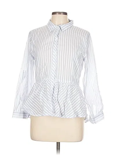 Pre-owned Love Notes 3/4 Sleeve Blouse In Blue