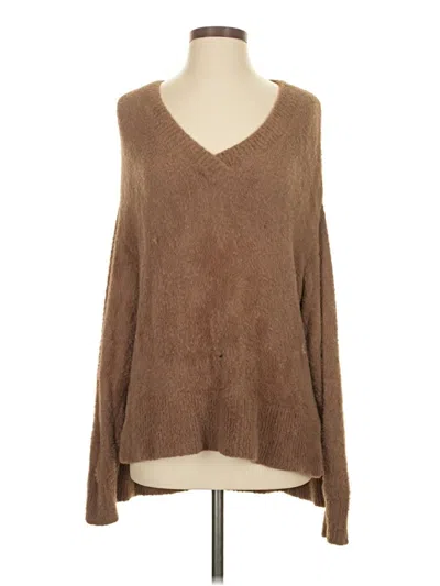 Pre-owned Love Notes Pullover Sweater In Brown