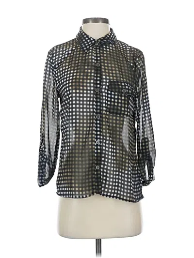 Pre-owned Love On A Hanger 3/4 Sleeve Blouse In Silver