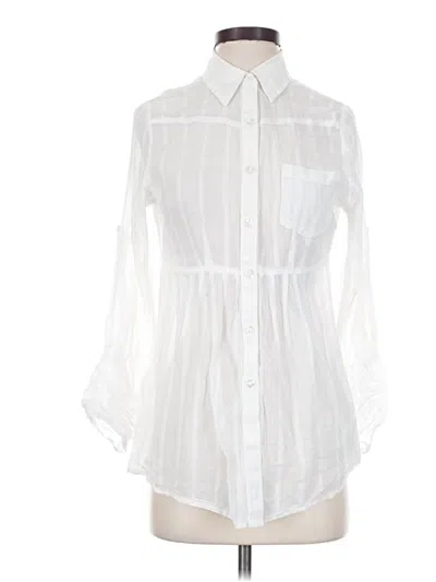 Pre-owned Love On A Hanger 3/4 Sleeve Blouse In White