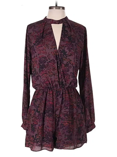 Pre-owned Love On A Hanger Romper In Multicolor/purple